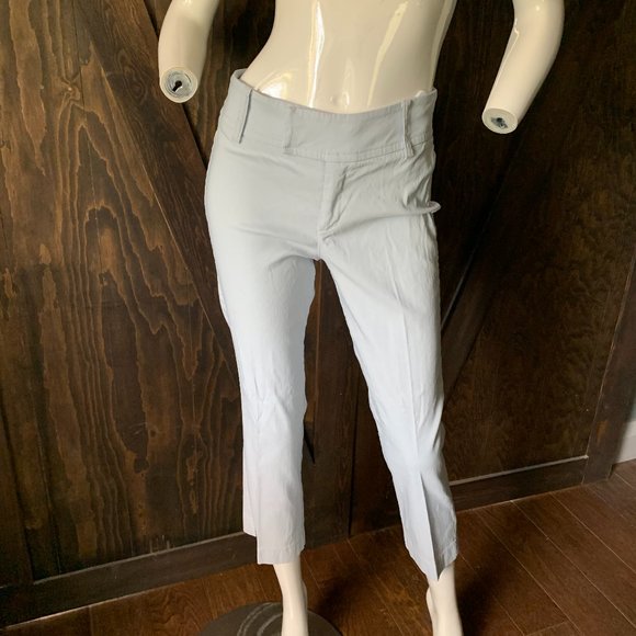 mex stretch size 6 capri pantsuit baby blue - Picture 2 of 7